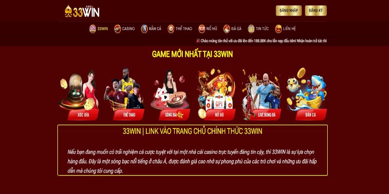 Giới thiệu nhà cái uy tín 33win